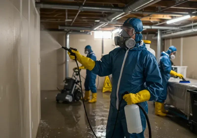 Basement Sanitization and Antimicrobial Treatment process in Jericho, VT